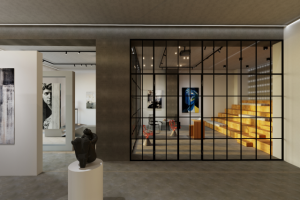 3d визуализация интерьера общественного помещения