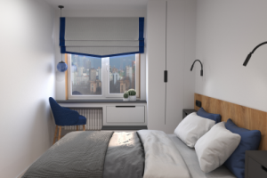 Визуализация спальня студия