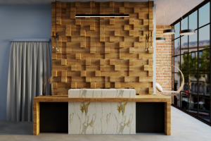 3d визуализация интерьера общественного помещения