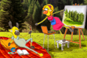 Рекламный баннер для магазина канцелярии