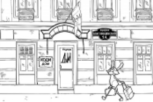 Рекламный баннер для магазина канцелярии