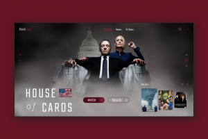 Главный экран сайта онлайн-кинотеатра