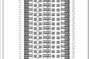 Фасад многоэтажного жилого дома (стадия РП)