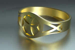 Простое кольцо Мальтийский крест