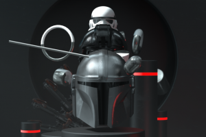 3D Star Wars Fan motion