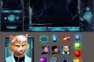 UI и слоты для проекта Space Cool