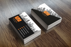 Визитка для строительной компании