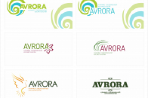 варианты логотипов для клиники "Аврора"