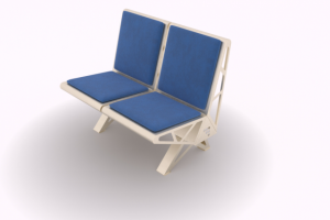 Двухсекционная скамейка