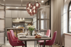 Modern kitchen-dining room