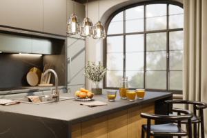 Modern kitchen-dining room