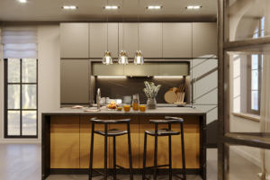 Modern kitchen-dining room
