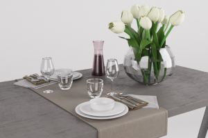 3D  модели столового сервиза