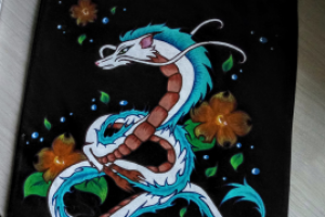 Роспись шоппера акрилом