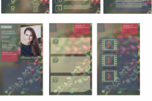 сайт-визитка (полная и мобильная версия)