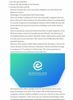 Future Safety Technologies with Essentia