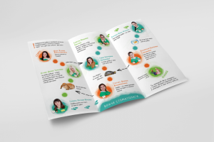 Прекрасный буклет, с игрой для деток, от больницы Гамма