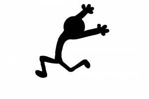 Анимация логотипа бегущего человечка