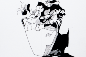 Графическая стилизация натюрморта.