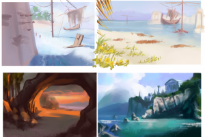 стадики по фонам с игры Assassin’s Creed Odyssey