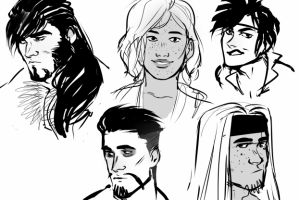 оригинальные персонажи, эксперимент с прическами