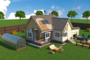 Макет домика