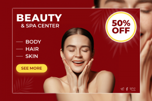 Рекламный баннер для салона красоты