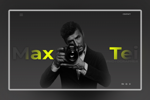 Лендинг для фотографа Max Tei