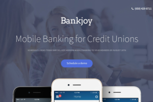 Верстка landing page для BankJoy