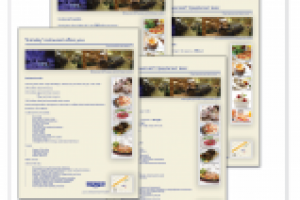 меню для отеля