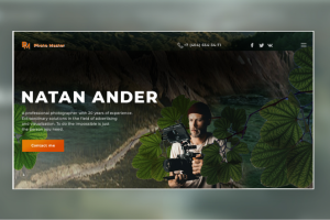 Landing Page для фотографа