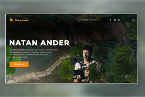 Landing Page для фотографа