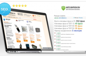 СЕО продвижение Интернет-магазина товаров для защиты информации