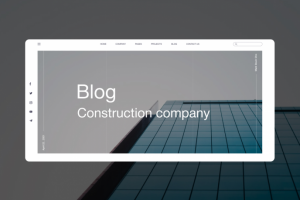 Blog | Construction company | Landing page | ui/ux