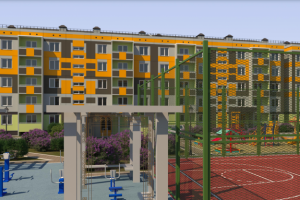 Типовой проект 5-ти этажного дома в новой колористикой