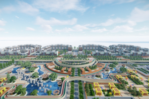 Эскиз микрорайона на 40 ГА