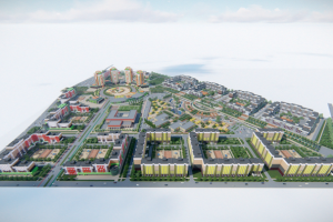 Эскиз микрорайона на 40 ГА