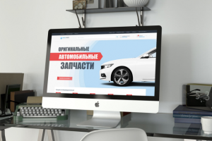 Концепция дизайна для магазина автозапчастей Mega-Parts