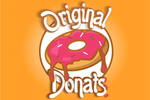 Логотип для кафе Пончиков