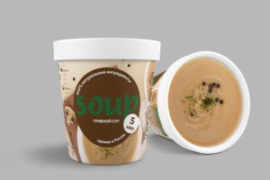 Дизайн упаковки супов быстрого приготовления, Грибной