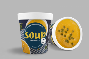 Дизайн упаковки супов быстрого приготовления, Тыквенный