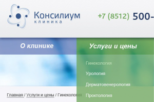 Дизайн внутренней страницы