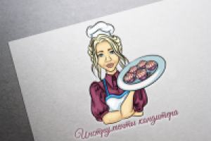 Логотип магазина сладостей и инструментов для выпечки