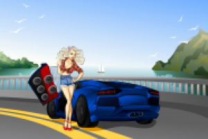 Персонаж для магазина автозвука Рекорд