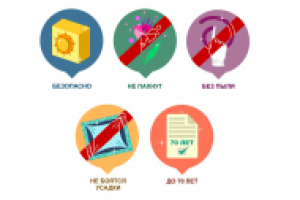 иконки для сайта "достоинства натяжных потолков"