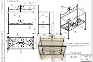 Кованная мебель, столик_2