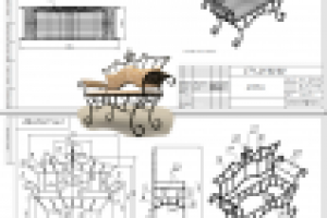 Кованная мебель, диван