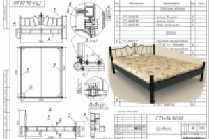 Кованная мебель, кровать