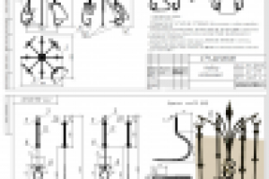 Кованная мебель, набор каминный