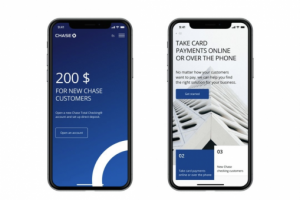 Дизайн приложения банковского продукта компании Chase